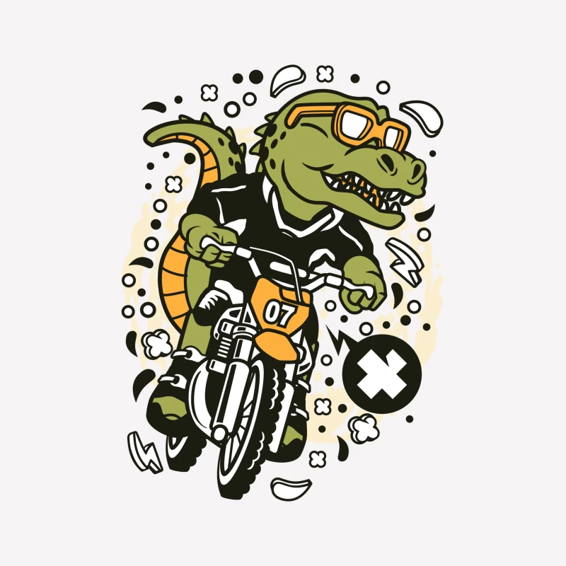 Crocodile Motard Aventure Femme T-Shirt