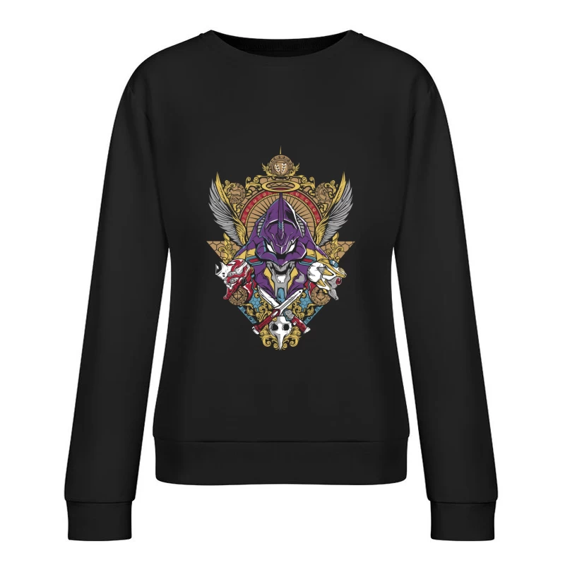 Fantasy Anime Character Illustration Female Pullover Sweatshirt