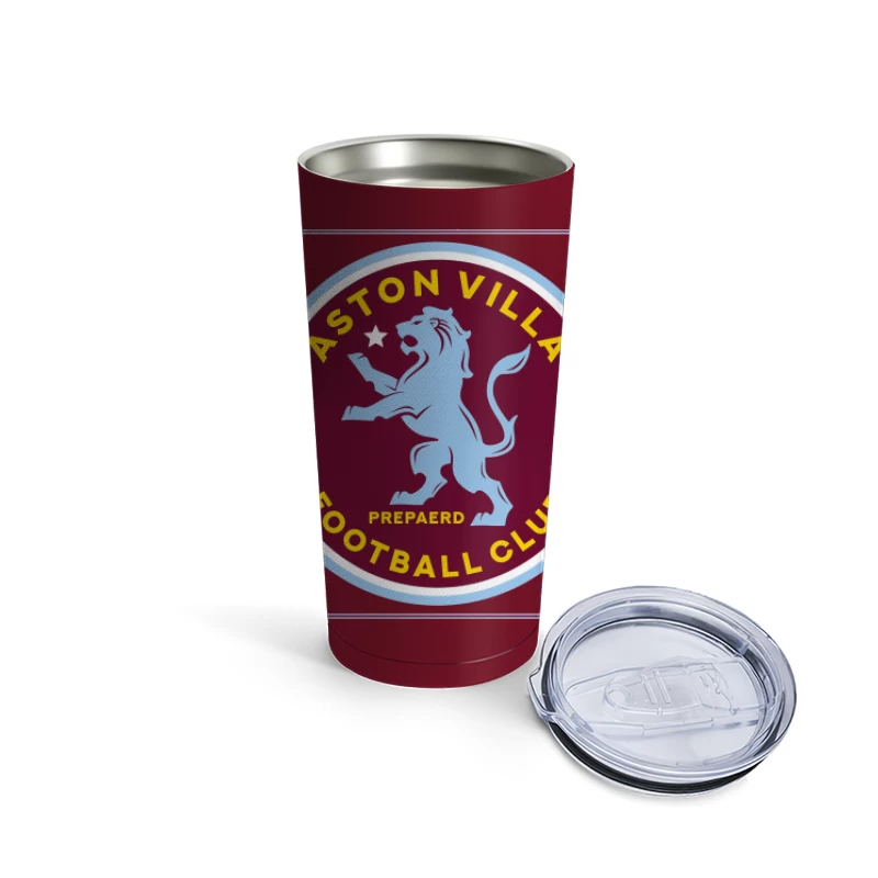 Aston Villa Football Club Historic Crest with Rampant Lion Travel Mug