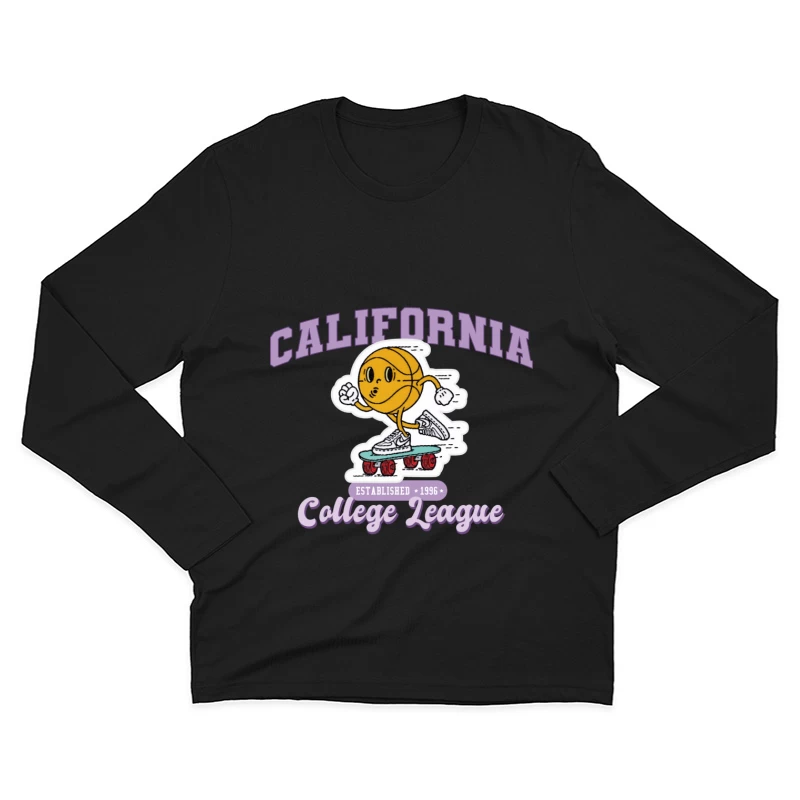 Kalifornische College-Liga Skater Basketballstil Herren Langarm T-Shirt