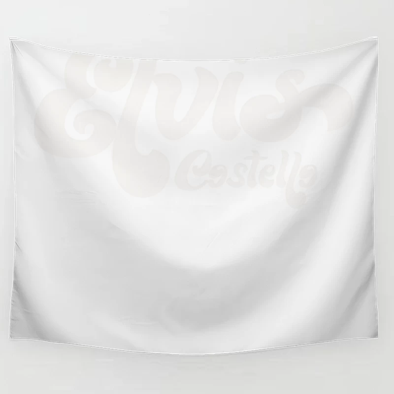 Elvis Costello  Retro Fan Art Design Tapestry