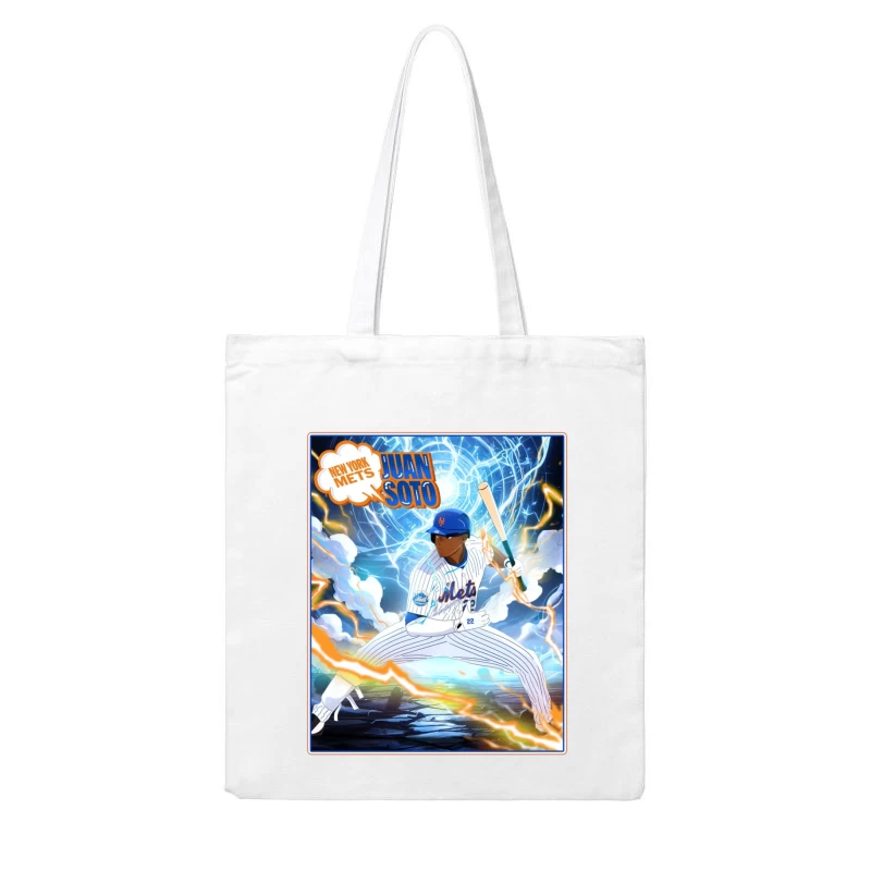 New York Mets - Anime Style - JUAN SOTO Cotton Tote Bag