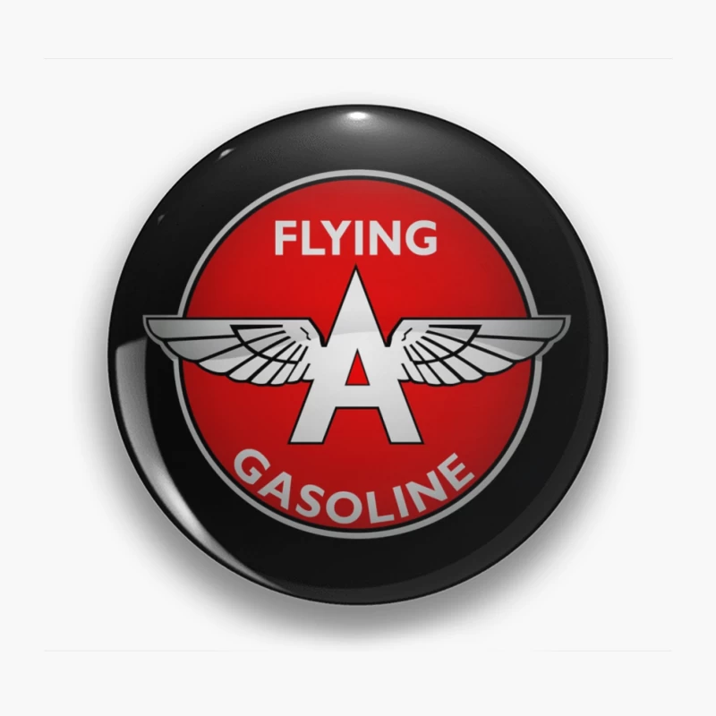 Vintage Flying A Gasoline Aviation Logo Pin