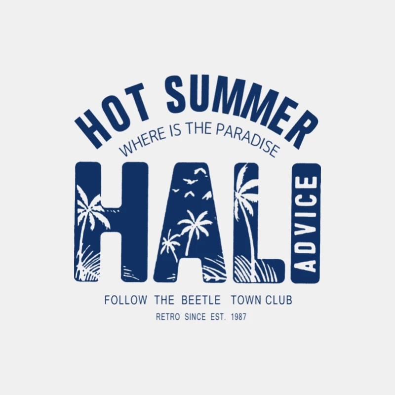Heißer Sommerparadies-Grafik mit Retro-Stil Herren Tanktops
