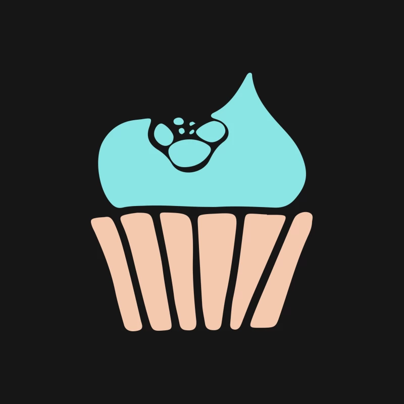 Cupcake Pattes de Chat Femme T-Shirt