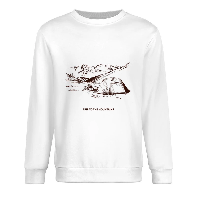 Camping in den Bergen Herren Pullover Sweatshirt