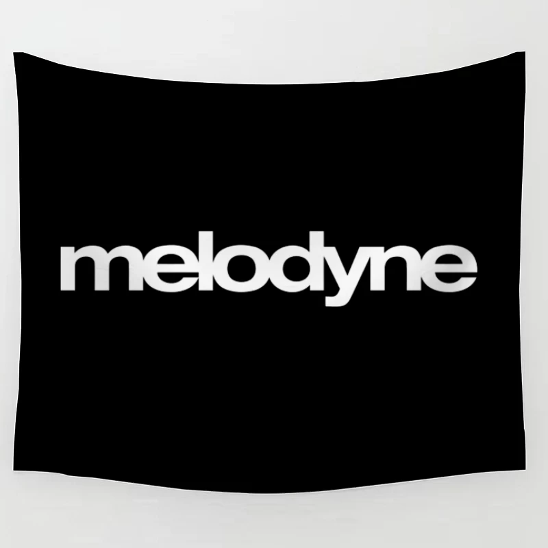 Melodyne Text Logo Outline Design Tapestry