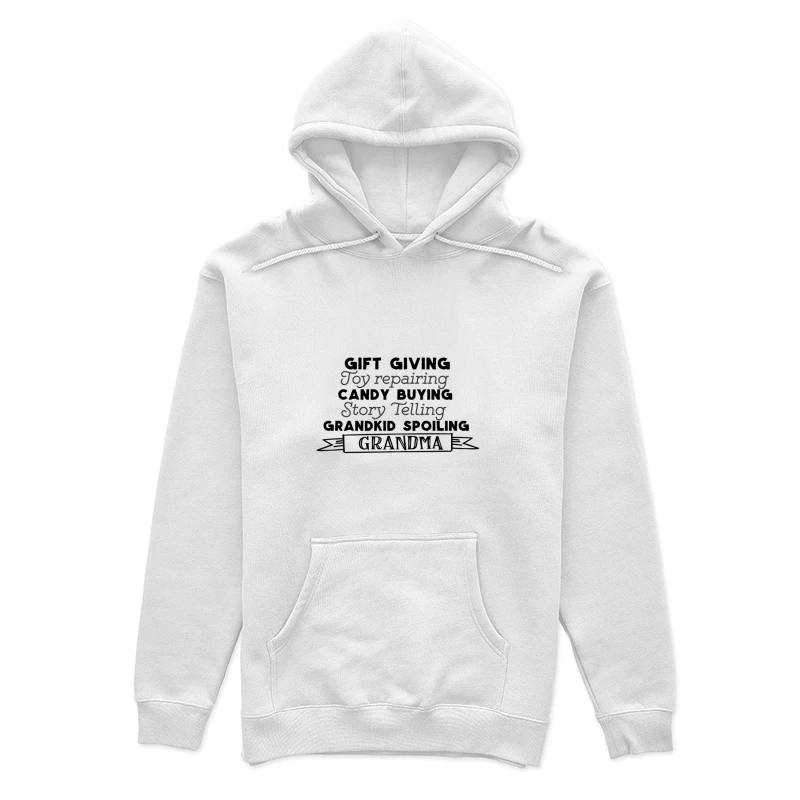 Logo minimaliste en noir sur blanc Femme Sweat à capuche