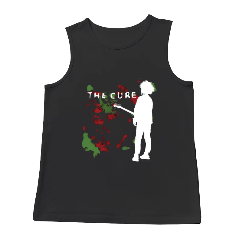 Abstract Silhouette with Red and Green Graffiti Art Male Tank Top