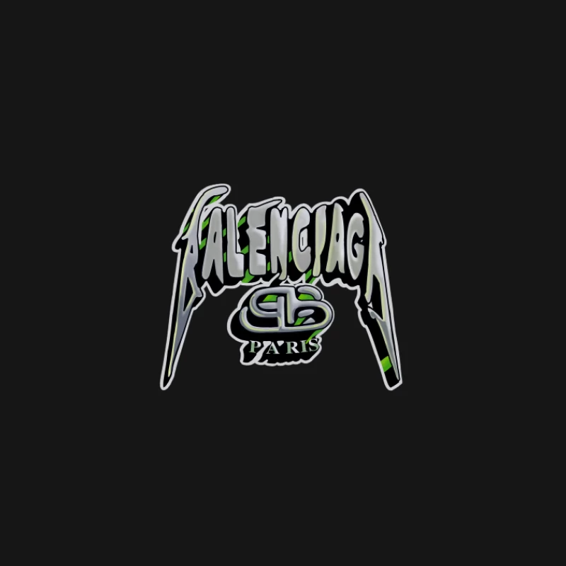 Design de logo métal de Balenciaga Homme T-Shirt