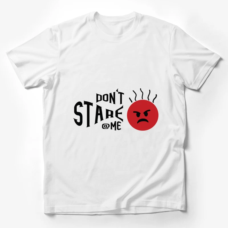 Émoji furieux avec texte 'Ne me regarde pas' Homme T-Shirt