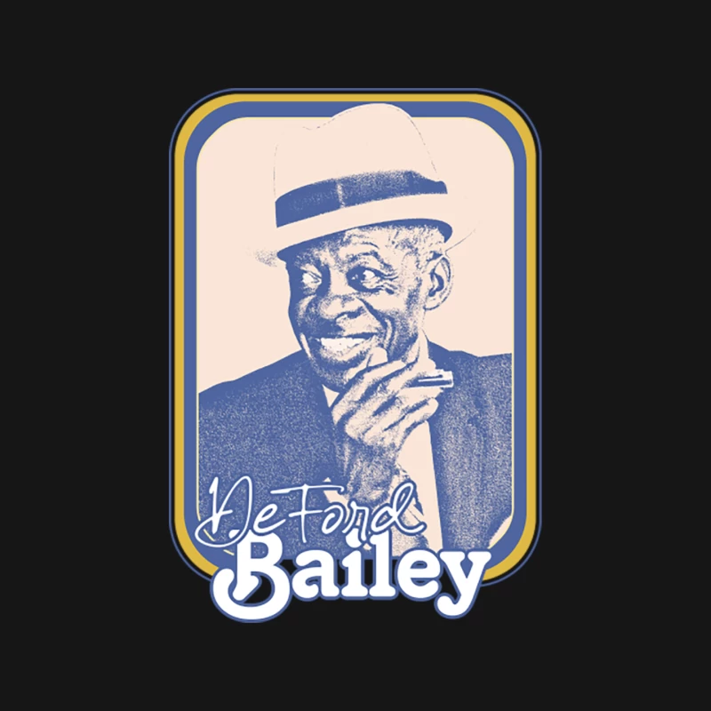 DeFord Bailey  Retro Style Country Artist Fan Design Mouse Pad
