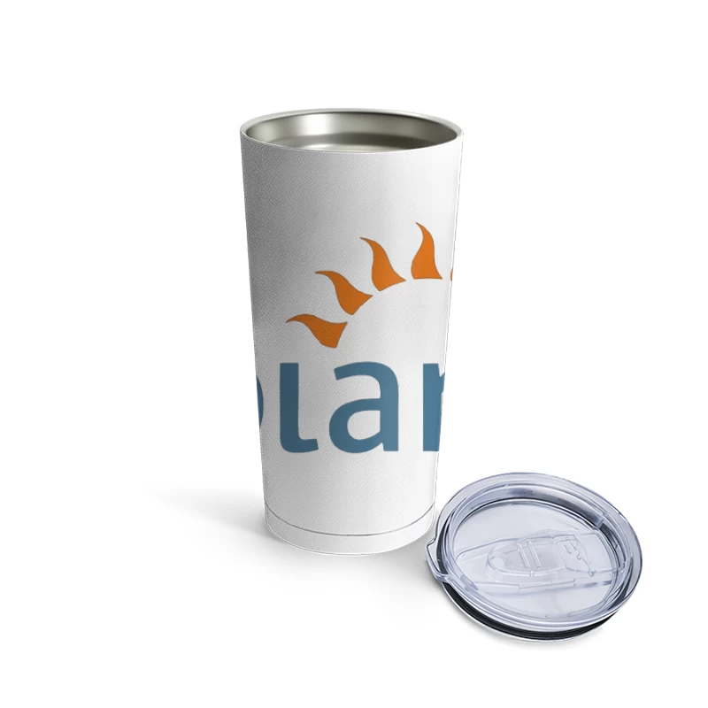 Solaris Operating System Logo with Sun Symbol Travel Mug