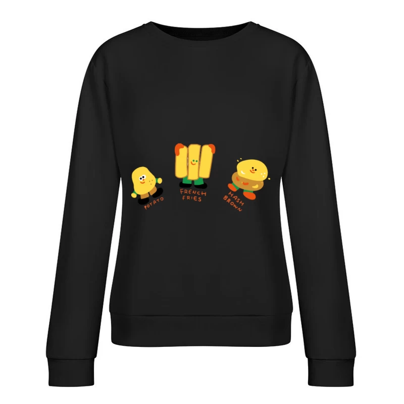 Fröhliche Kartoffelfreunde Damen Pullover Sweatshirt