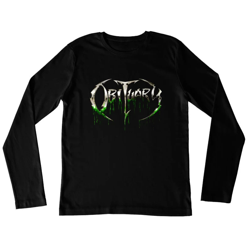 Obituary Slowly We Rot Logo Female Long Sleeve T-Shirt