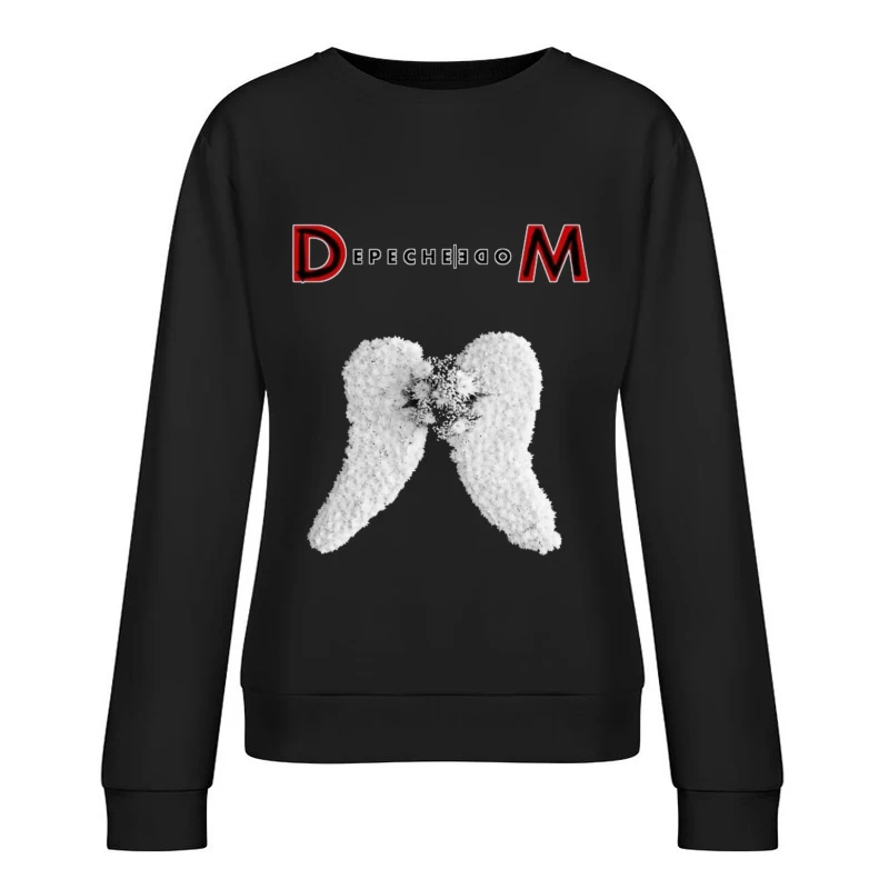 Depeche Mode Angel Wings Logo Design Female Pullover Sweatshirt