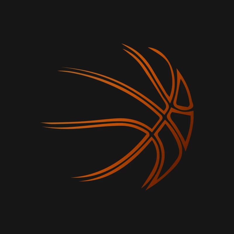 Abstraktes Basketball-Design Herren T-Shirt