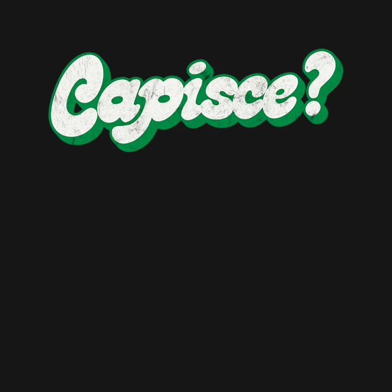 Capisce Retro Style Italian Phrase Design Mouse Pad