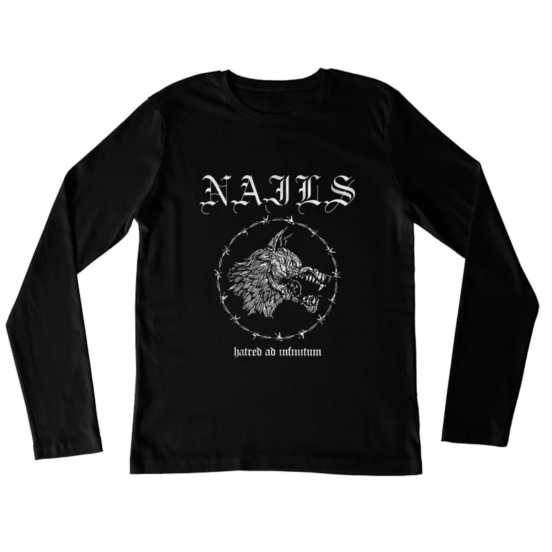 Nails Hatred Ad Infinitum Female Long Sleeve T-Shirt