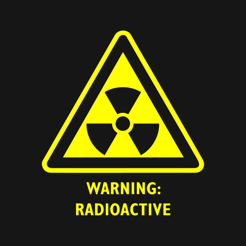 Radioactive Laboratory Hazard Warning Symbol Mouse Pad