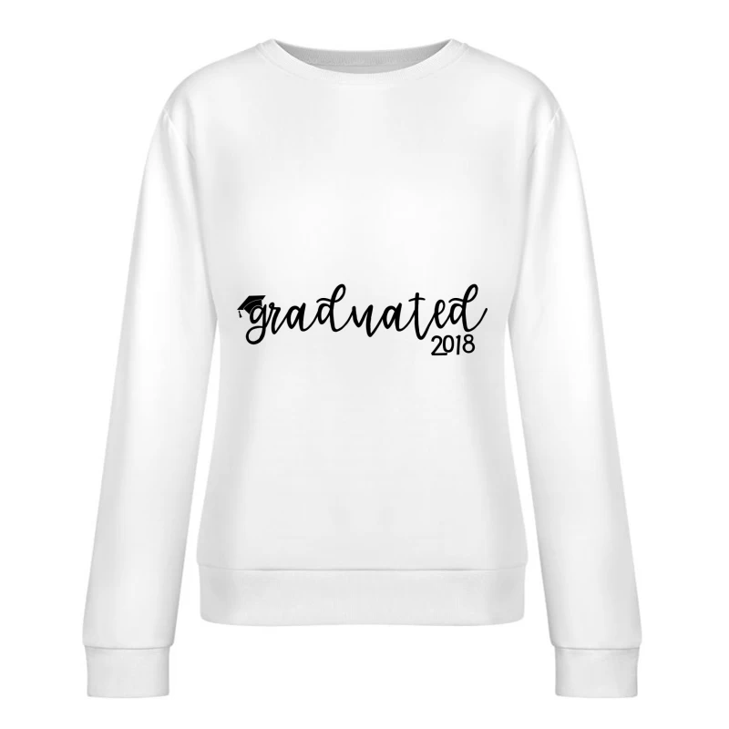 Diplômé 2018: Célébration de la Réussite Femme Sweat-shirt à enfiler