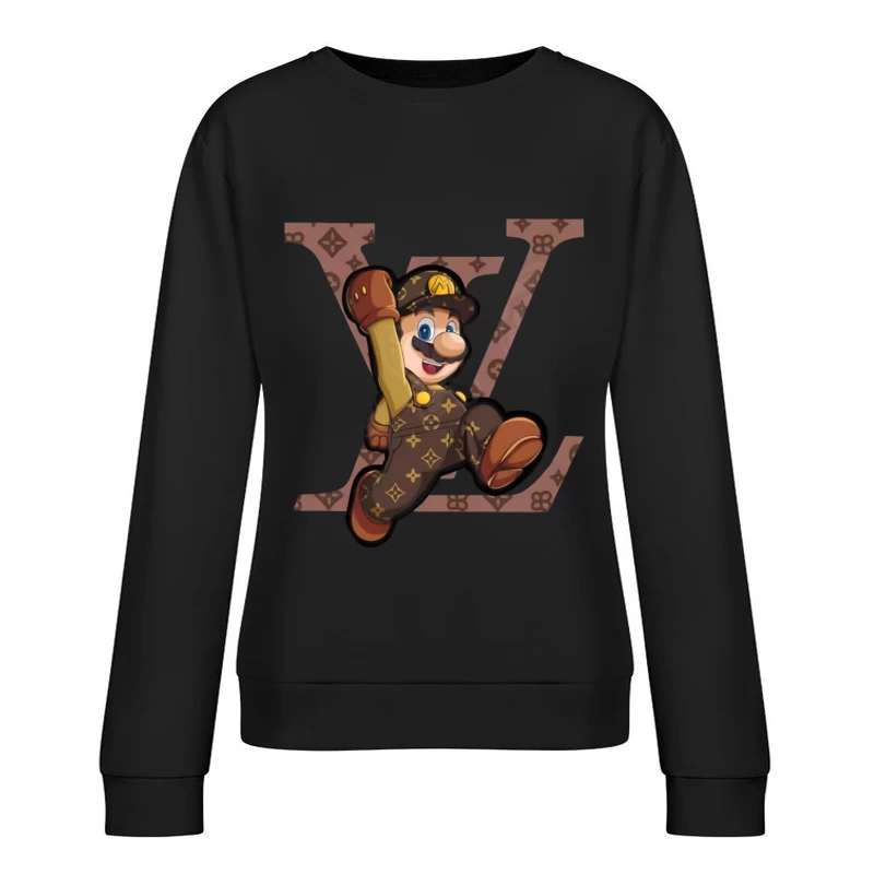 Designer-Mario Charakter Damen Pullover Sweatshirt