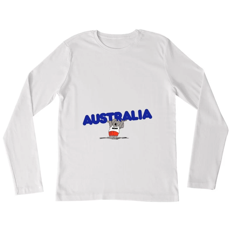 Niedlicher Koala Australien Design Damen Langarm T-Shirt