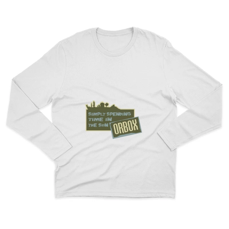 Jardin ensoleillé Orbox Homme Manches Longues T-Shirt