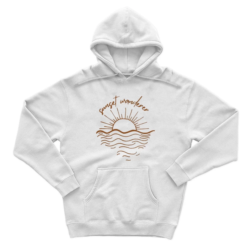 Design Vagabond du Coucher de Soleil Homme Sweat à capuche