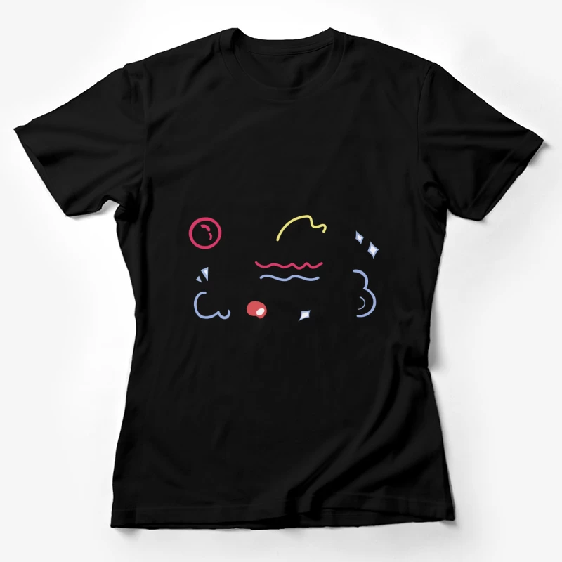 Abstrakte künstlerische Formen Damen T-Shirt