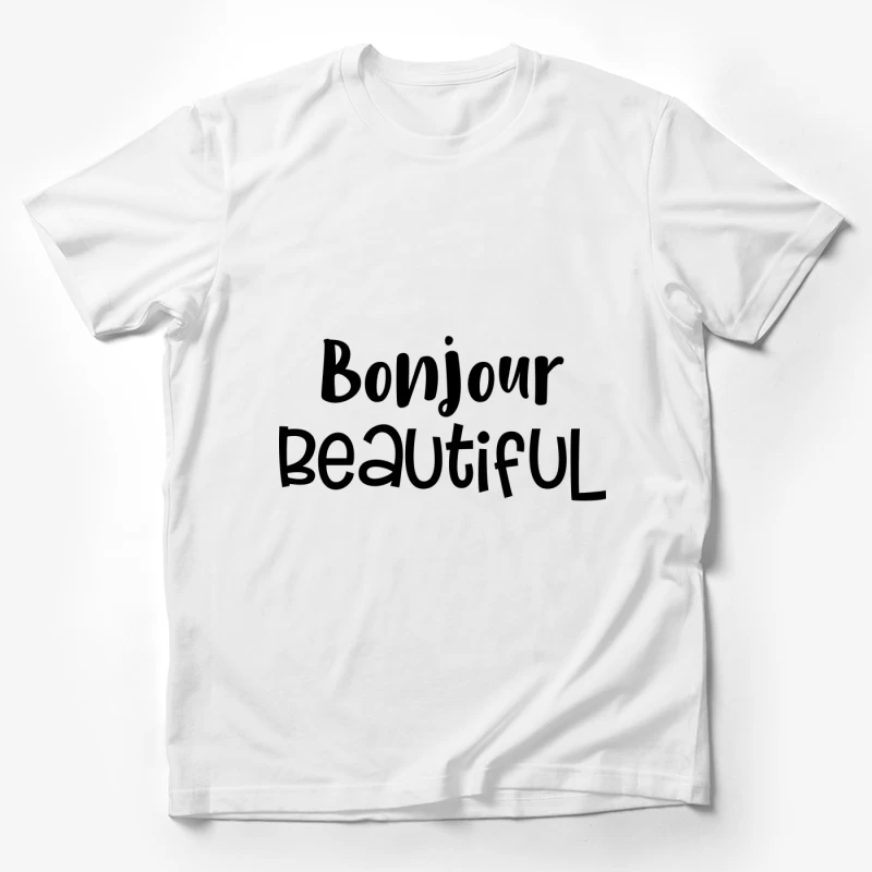 Bonjour Belle Typographie Homme T-Shirt