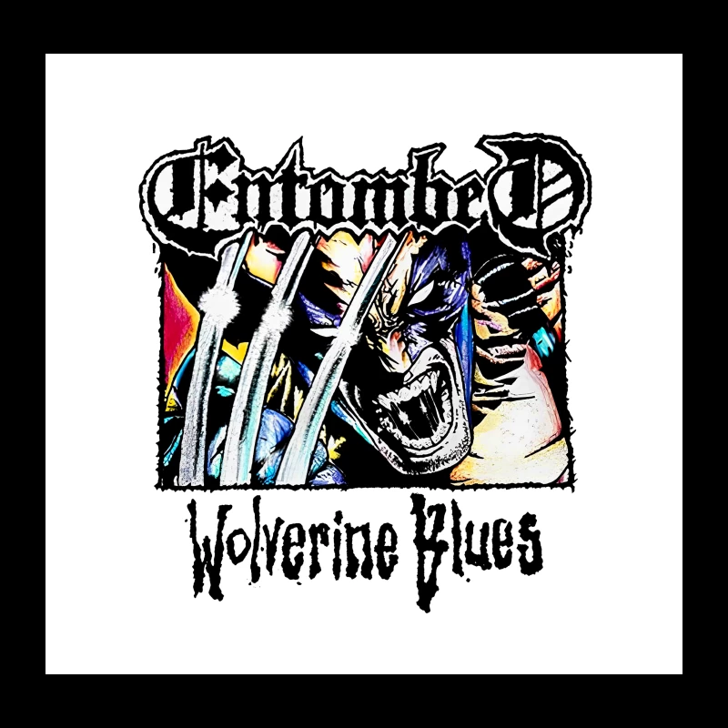 Entombed Wolverine Blues Vintage Throw Pillow