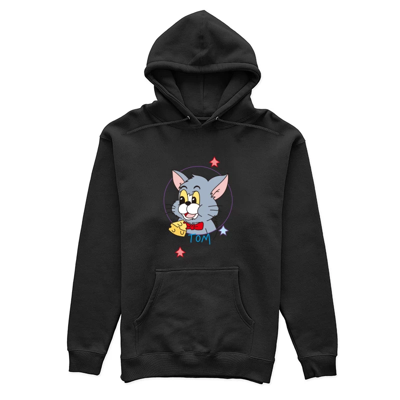 Tom die Cartoon-Katze mit Sternen Damen Pullover Hoodie