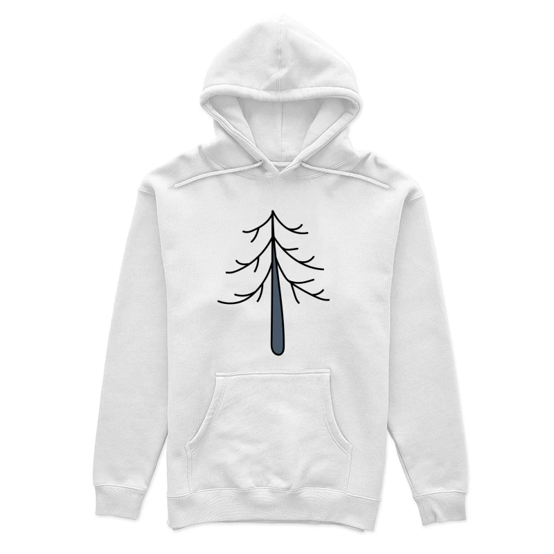 Silhouette d'un arbre minimaliste Femme Sweat à capuche