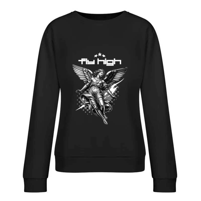 Engelmotiv mit Flügeln Damen Pullover Sweatshirt
