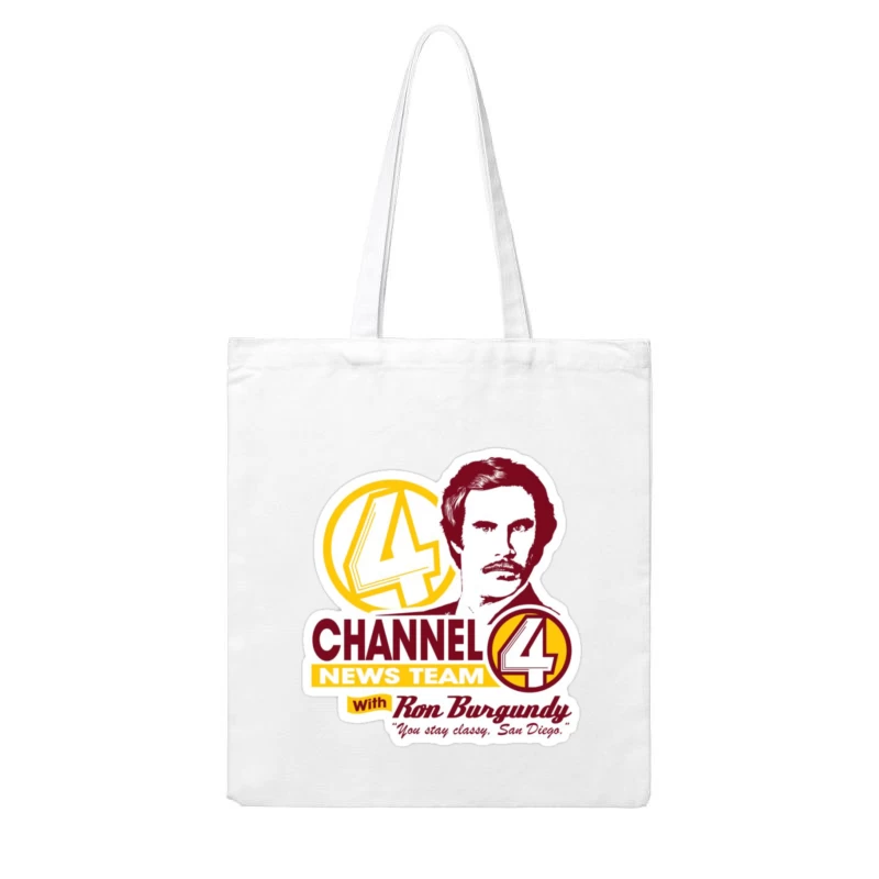 KVWN Channel 4 News Logo 3 Cotton Tote Bag