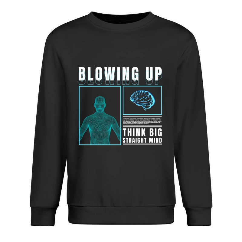 Denken groß und gerade Herren Pullover Sweatshirt