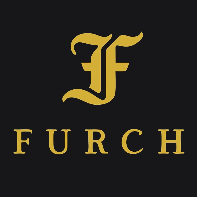 Furch Gold Logo - Luxury Minimalist Typography Design Female Pullover Hoodie