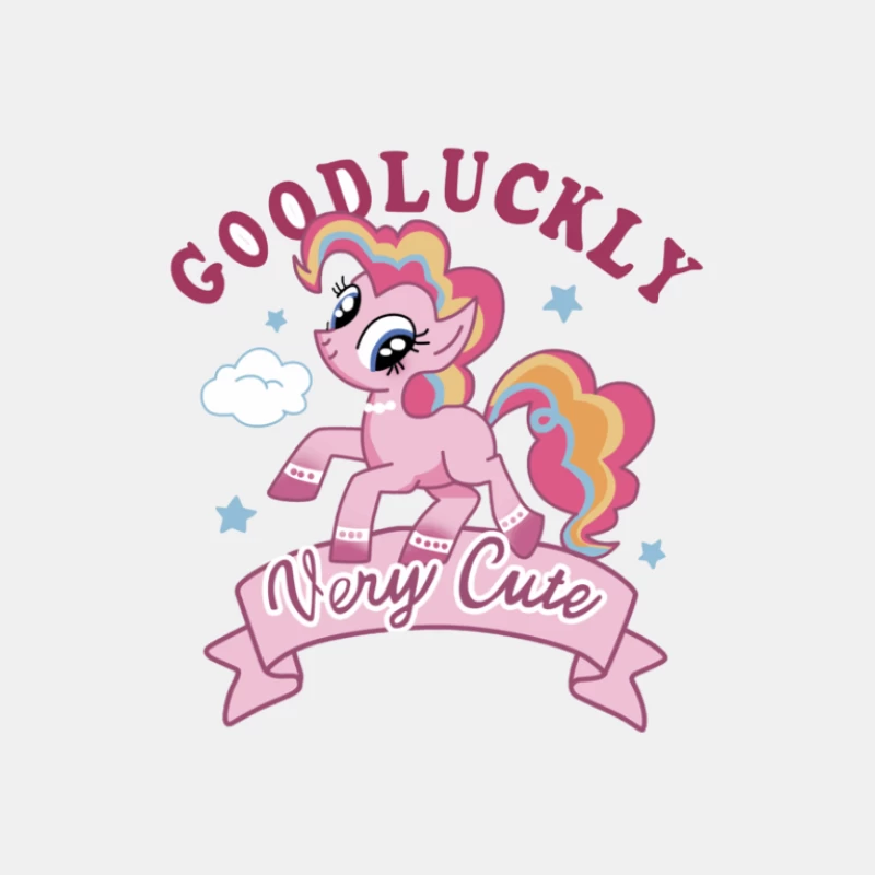 Sehr niedliches rosa Pony mit Regenbogenmähne Herren Tanktops