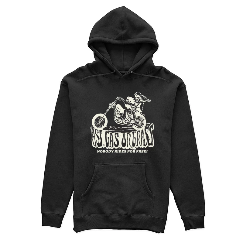 Motorradfahrer Grafik mit Spruch Damen Pullover Hoodie