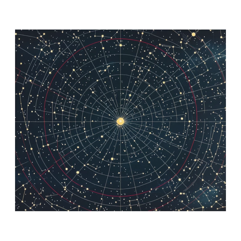 Celestial Star Chart: Mapping the Night Sky's Constellations Tapestry