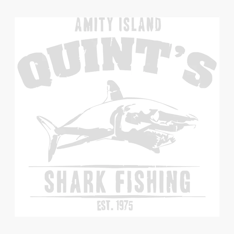 Quint_s Shark Fishing Throw Pillow
