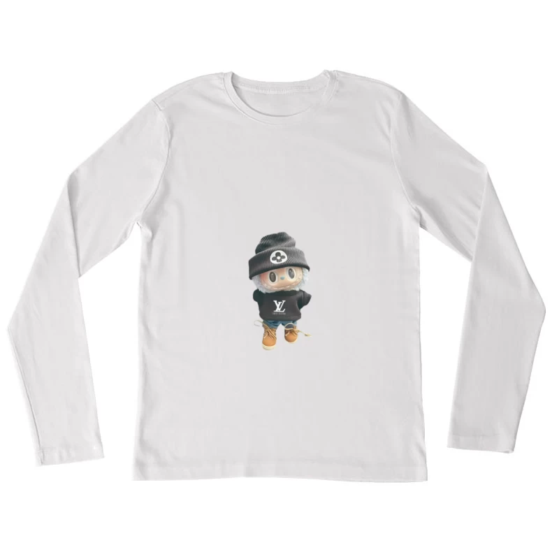 Niedlicher Mode-Puppe mit LV Kleidung Damen Langarm T-Shirt