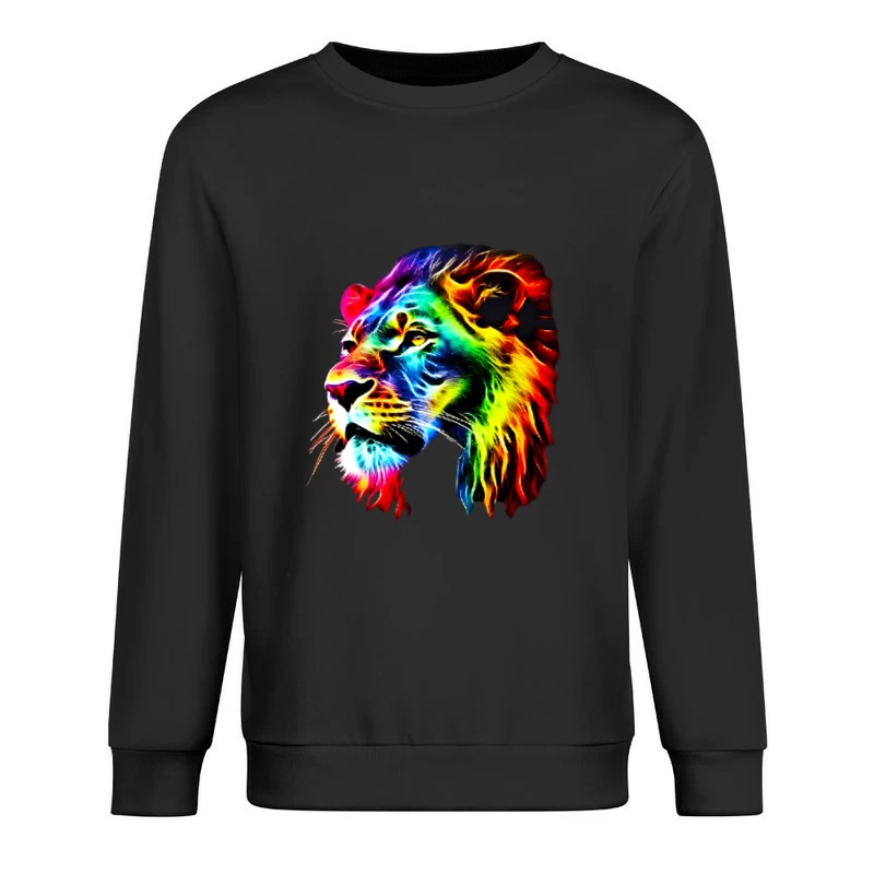 Bunte Löwenkunst Herren Pullover Sweatshirt