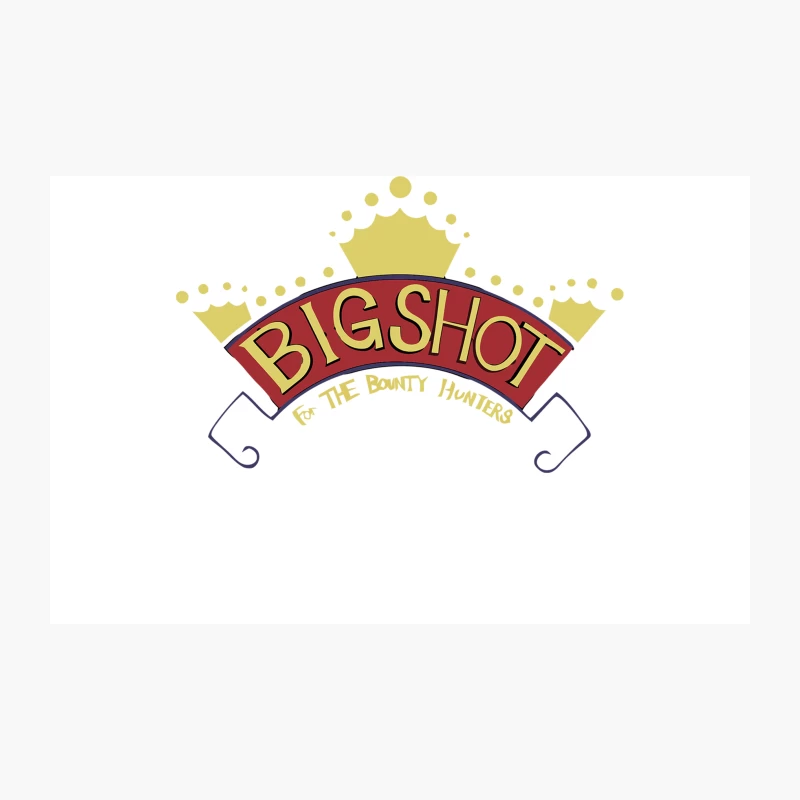 Big Shot Bounty Hunters Logo with Crown Travel Mug