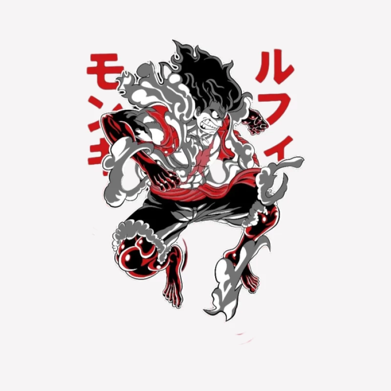 Luffy Gear Fourth, Manga Charakter Herren T-Shirt