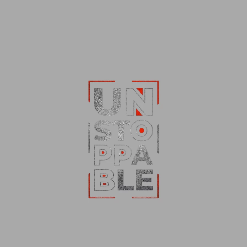 Unstoppable Motivational Design Male Pullover Hoodie
