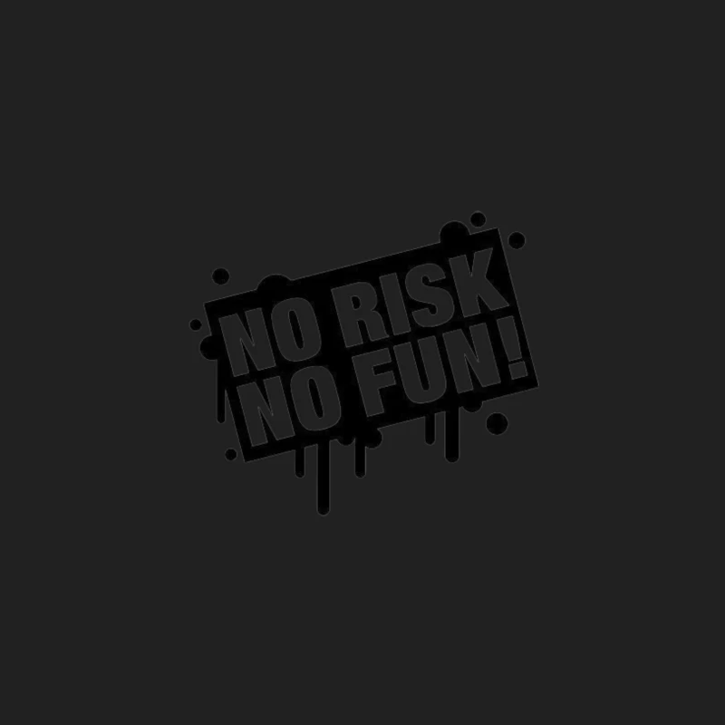 No Risk, No Fun Motivational Graphic Bucket Hat