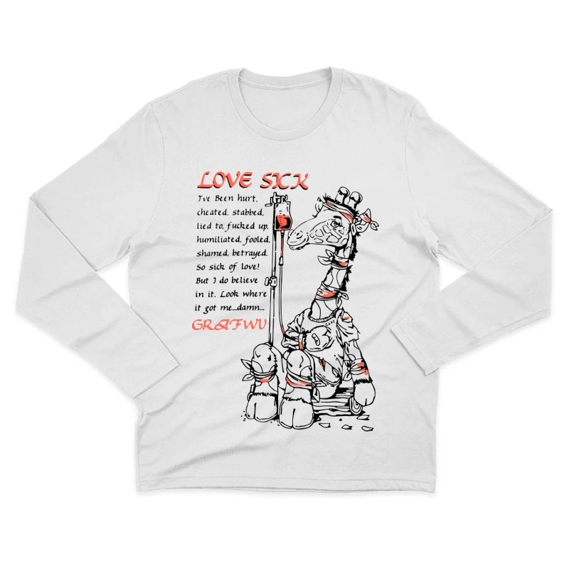 Kunst von einem traurigen Streichholzmann Herren Langarm T-Shirt