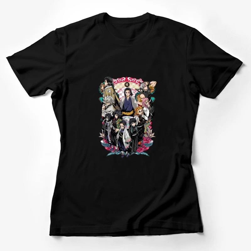 Gruppe von Charakteren aus Demon Slayer Damen T-Shirt